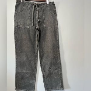 Vintage Corduroy Pants with Drawstring Waist